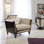 Sophisticated Living Room Set with Modern Glamour