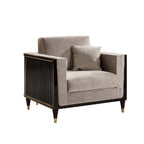 Sophisticated Accent Chair with Plush Upholstery and Elegant Details