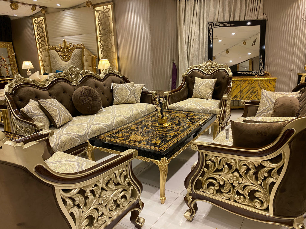 Sultan Sofa Set with Centre Table Set