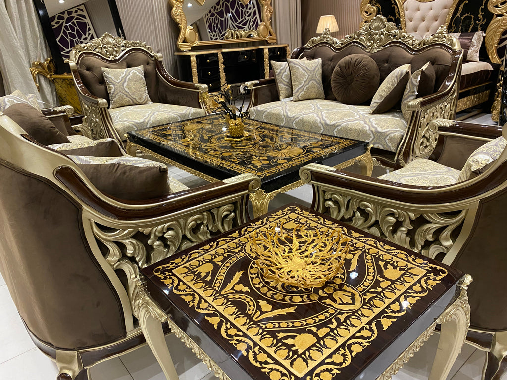 Sultan Sofa Set with Centre Table Set