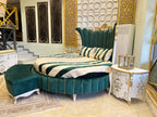 Round Luxury Green Bed