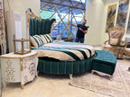 Round Luxury Green Bed