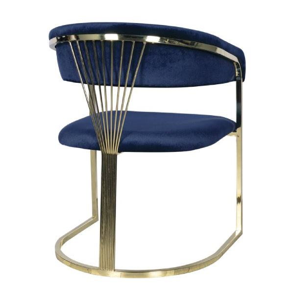 Royal Blue Elegance: The Luxe Velvet Accent Chair