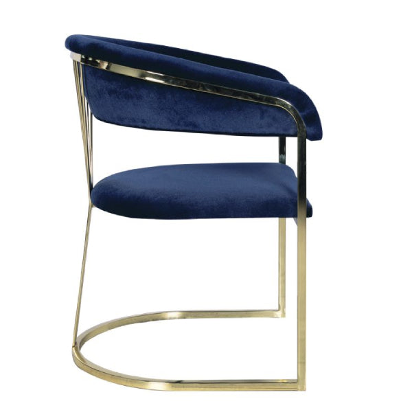 Royal Blue Elegance: The Luxe Velvet Accent Chair