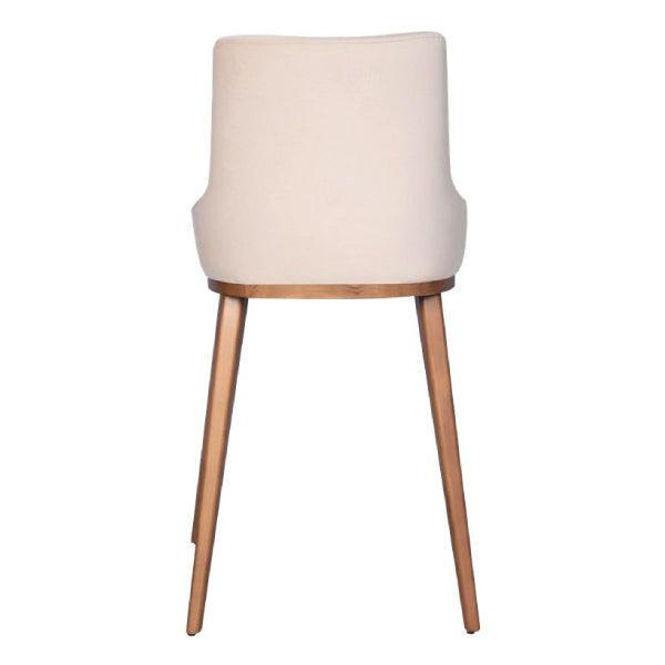 Elegant Cream Delight: The Modern Upholstered Dining Chair