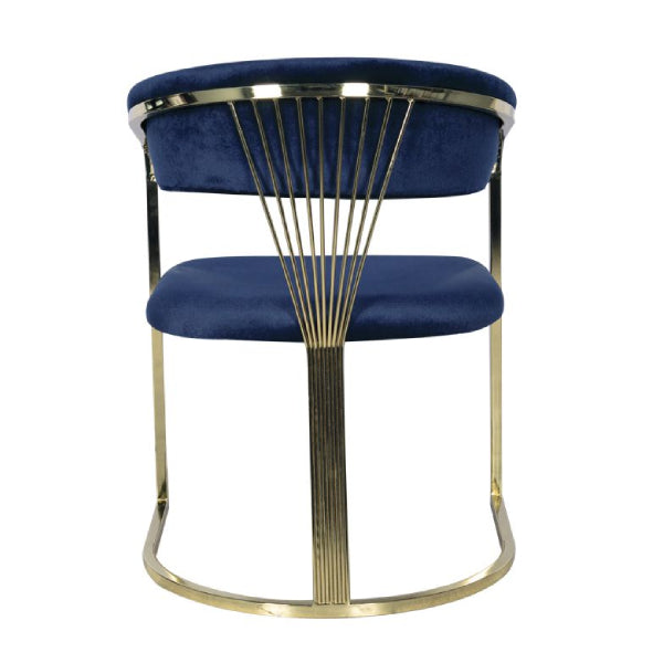 Royal Blue Elegance: The Luxe Velvet Accent Chair