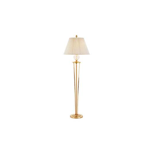 Elegant Gold and Crystal Floor Lamp: A Touch of Luxury for Any Space