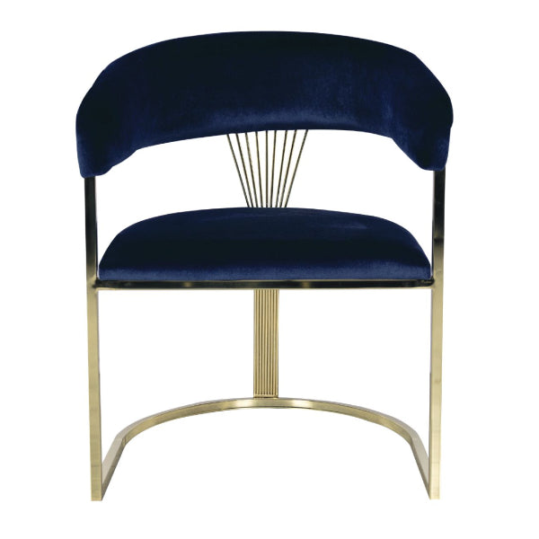 Royal Blue Elegance: The Luxe Velvet Accent Chair