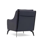 Sleek Comfort: The Dark Gray Upholstered Accent Chair with Metal Legs