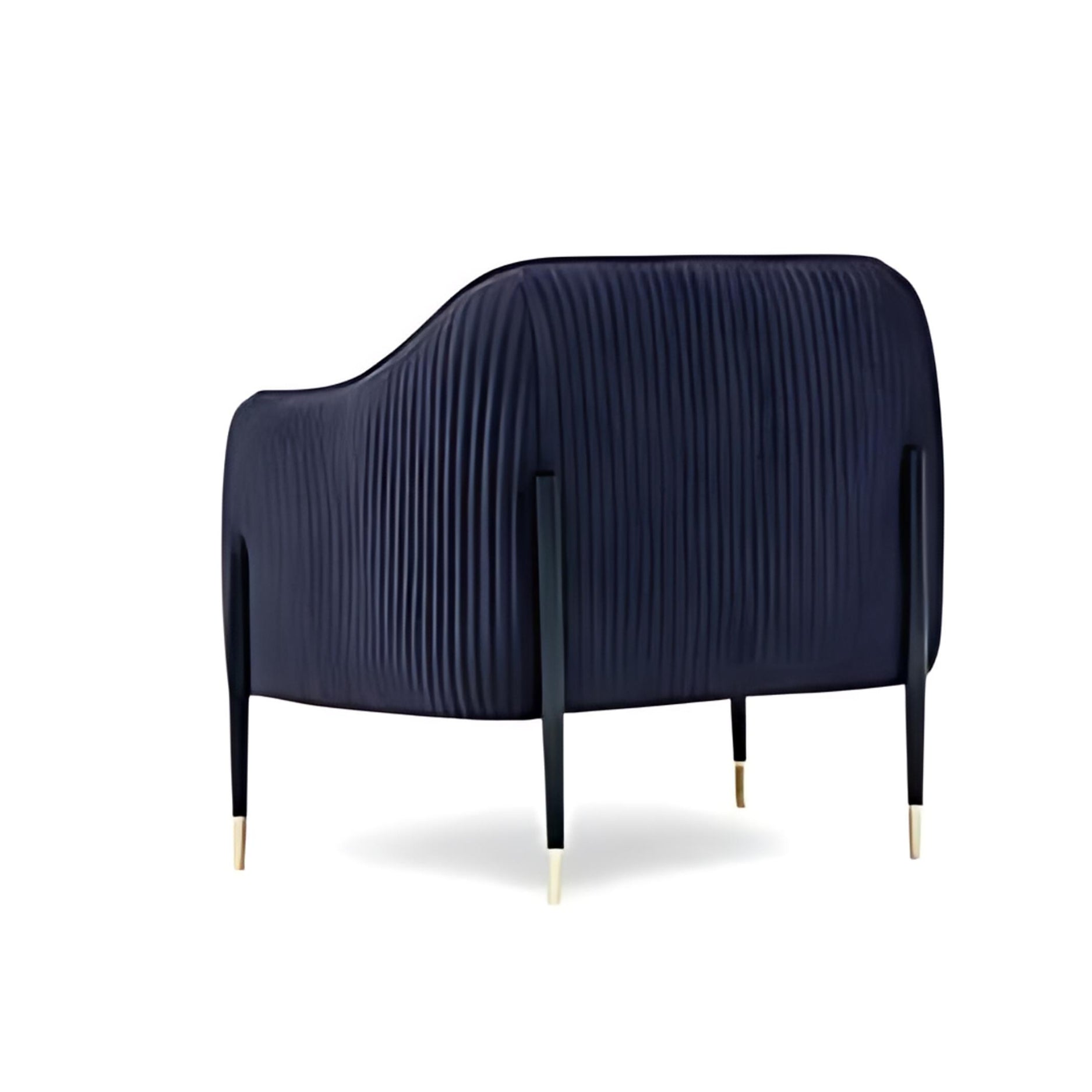 Luxe Style: The Two-Tone Upholstered Accent Chair with Gold Accents