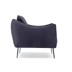 Modern Minimalism: The Deep Purple Upholstered Accent Chair