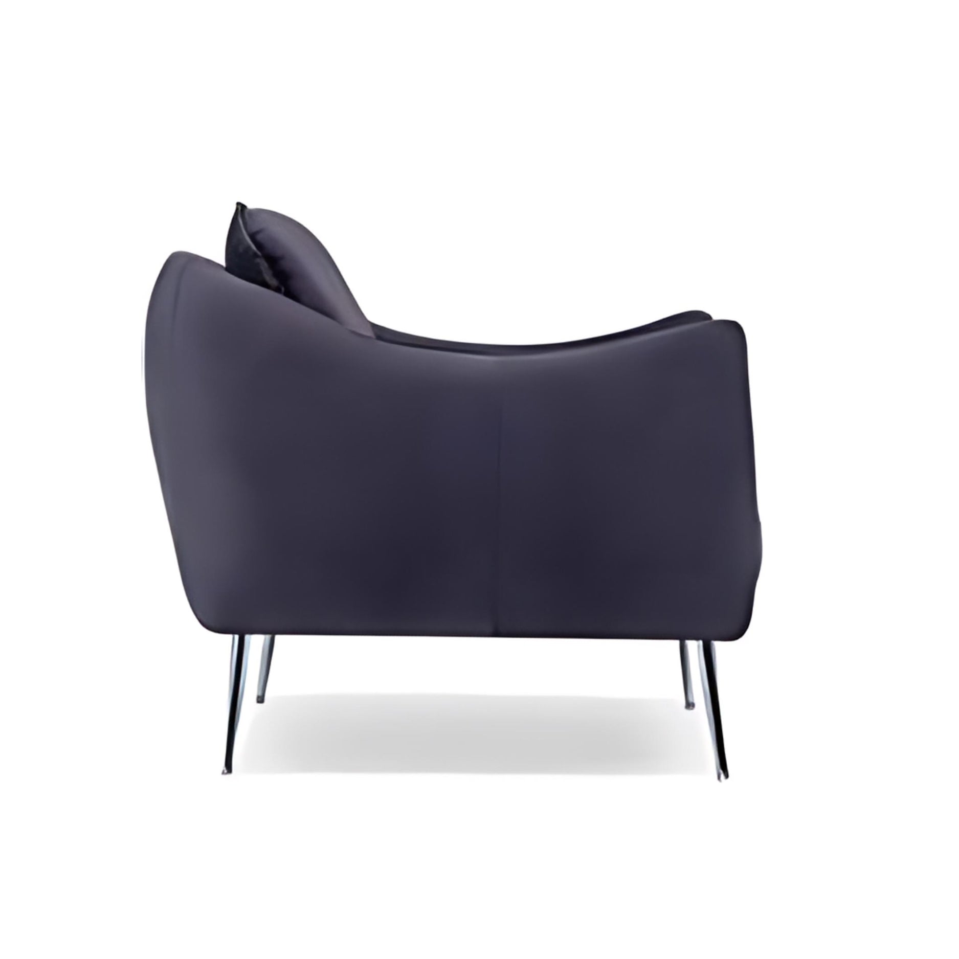 Modern Minimalism: The Deep Purple Upholstered Accent Chair