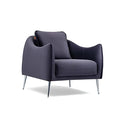 Modern Minimalism: The Deep Purple Upholstered Accent Chair