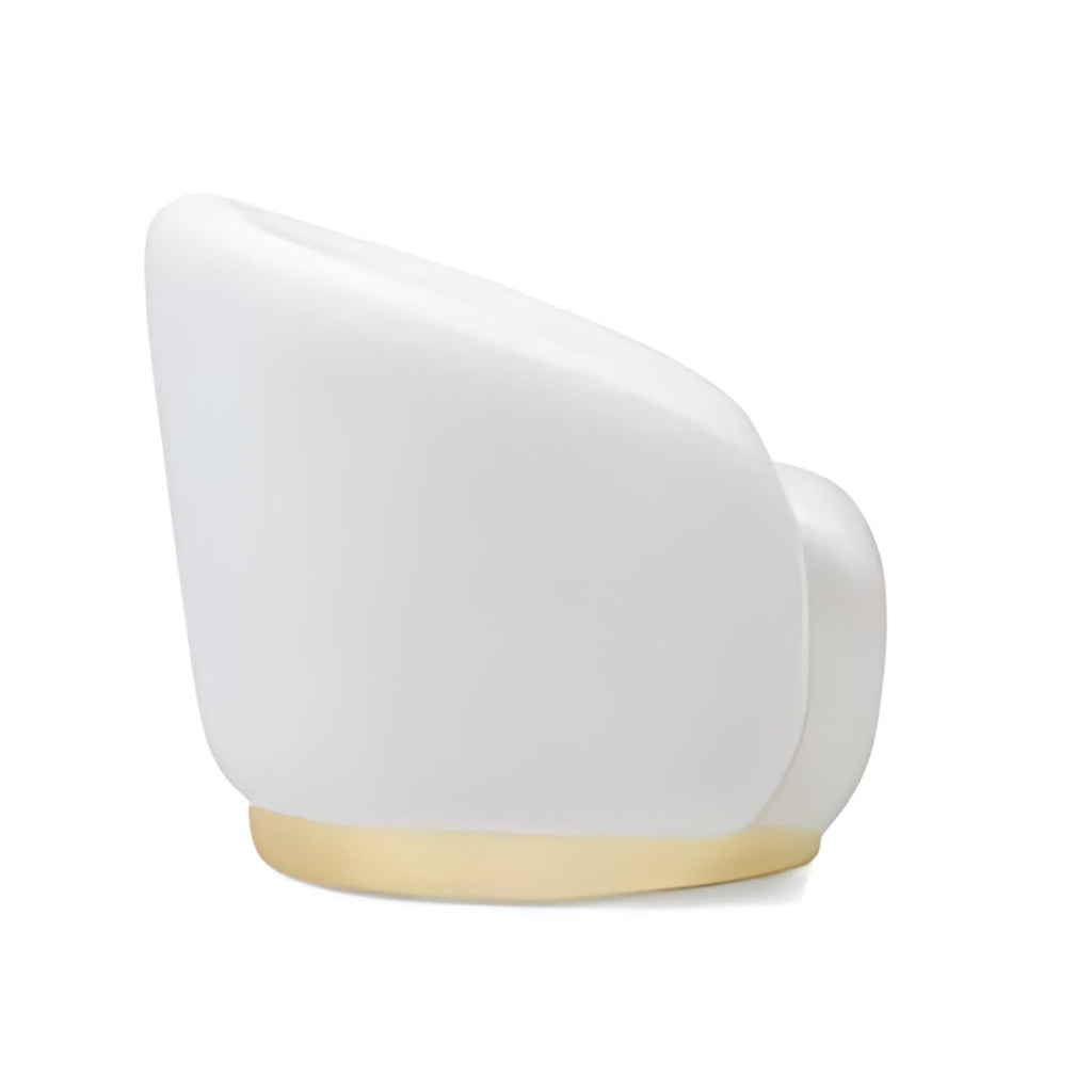 Cozy Chic: The White Boucle Swivel Accent Chair