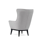 Contemporary Elegance: The Light Gray Wingback Accent Chair