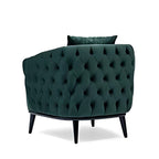 Luxe Design: The Emerald Green Tufted Accent Chair