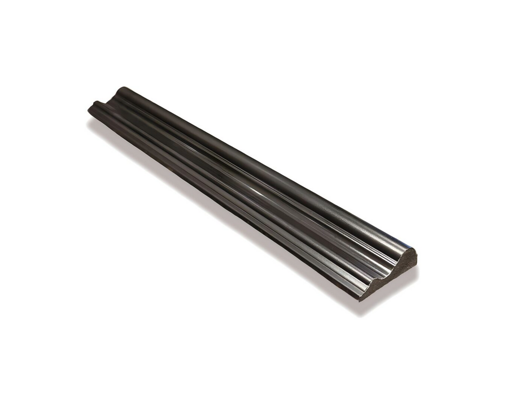 Decorative MDF Crown Moulding, 200 cm Length, Gold Finish
