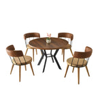 Contemporary Round Dining Set: A Blend of Comfort and Style