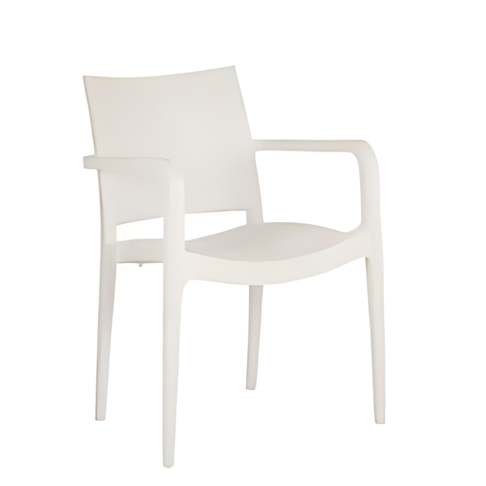 Minimalist White Modern Armchair