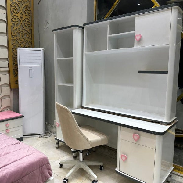 Enchanted Castle Kids Bedroom Set with Study Desk and Wardrobe