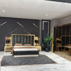 Modern Bedroom Furniture with Velvet Accents