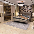 Sleek and Stylish Grey and Gold Bedroom Set