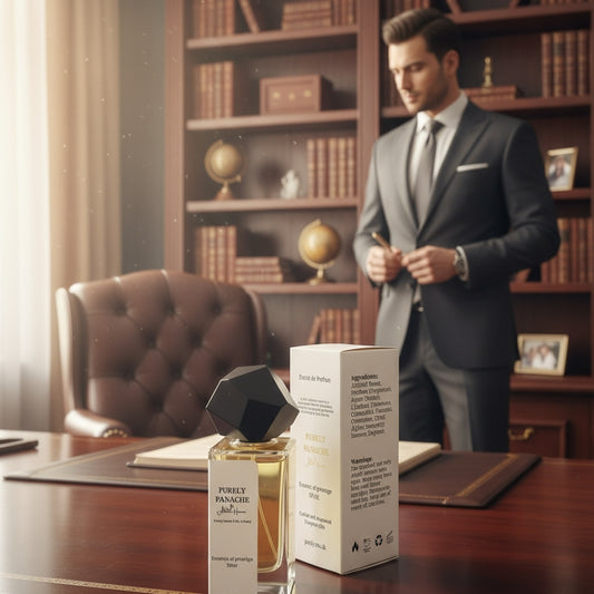 Purely Panache Gentlemen in Office – 50ml Extrait de Parfum | Fresh Woody Men’s Perfume | Long Lasting