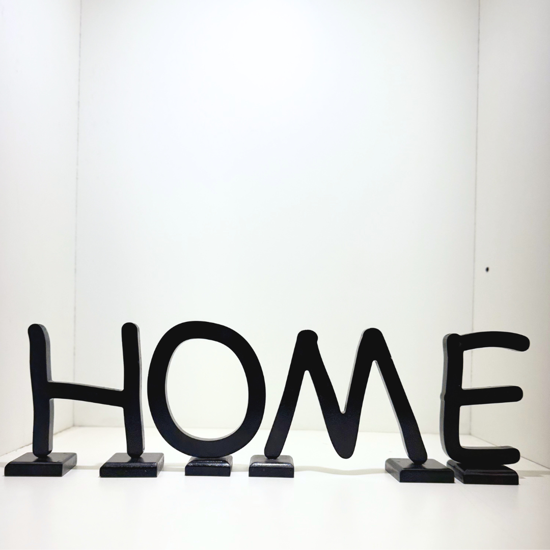 Chic Wooden Letters-Decorative Wooden Alphabet Letters V in Black - Perfect for Home decoration