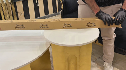 White MDF Skirting Board 116 cm – Chamfered Profile | Pre-Finished & Moisture-Resistant | Easy to Fit with Fixings | Modern Baseboard Trim | Ships Same Day – Purely Panache